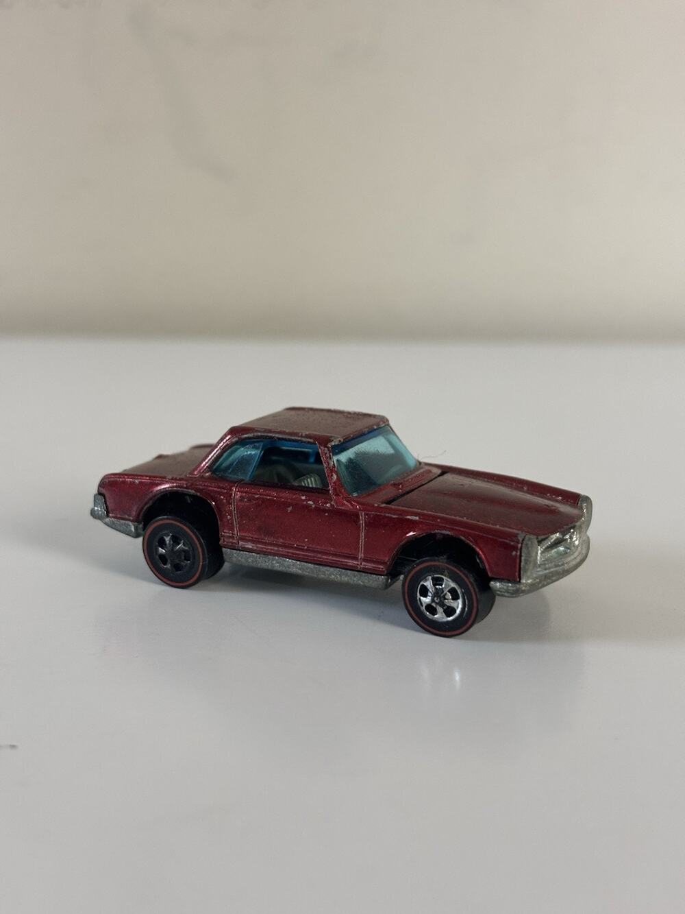 1969 Hot Wheels Redline Mercedes-Benz 280SL Spectraflame Red Hong Kong Vtg